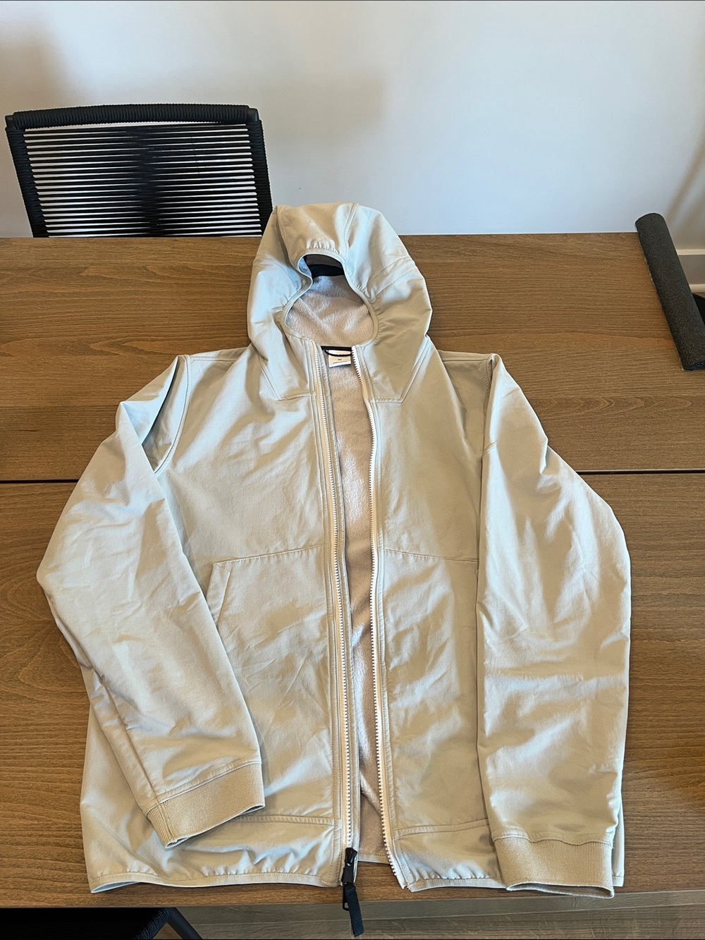 Men's Hill City Lightweight Soft Shell Hooded  Jacket - Cream